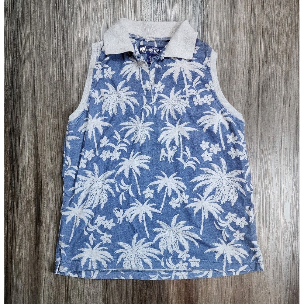 Big Dogs Vintage Womens Size Small Made In USA Hawaiian Blue